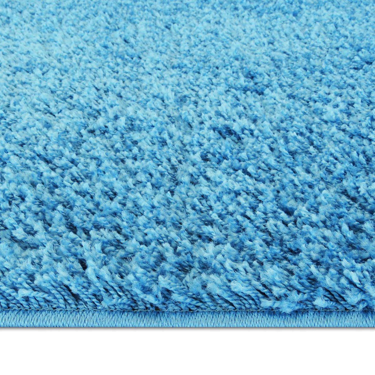 Alfombra Shaggy Idetex Lisa Turquesa 133 x 180 cm