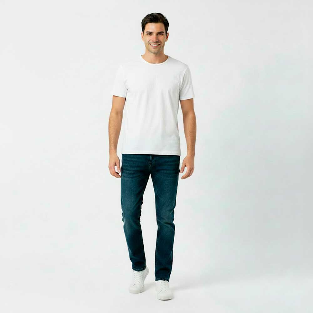 Jeans Skinny Tiro Medio Hombre Ellus