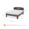 Cama Europea CIC Base Normal 2 Plazas Excellence Plus + Respaldo Gales