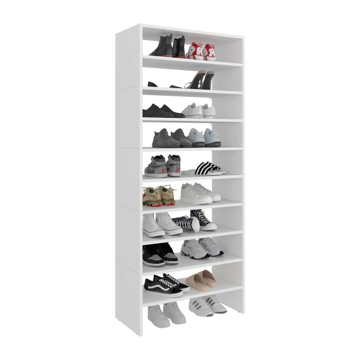 Zapatero Tuhome 9 Repisas Z-72 Blanco