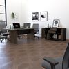 Combo Oficina Mesa Reuni&oacute;n + Gabinete 2 Puertas Negro TuHome Home Office