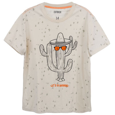 Imagen 2 del producto Polera Manga Corta Niño Cutback Arena, Blanco, Menta, Oliva