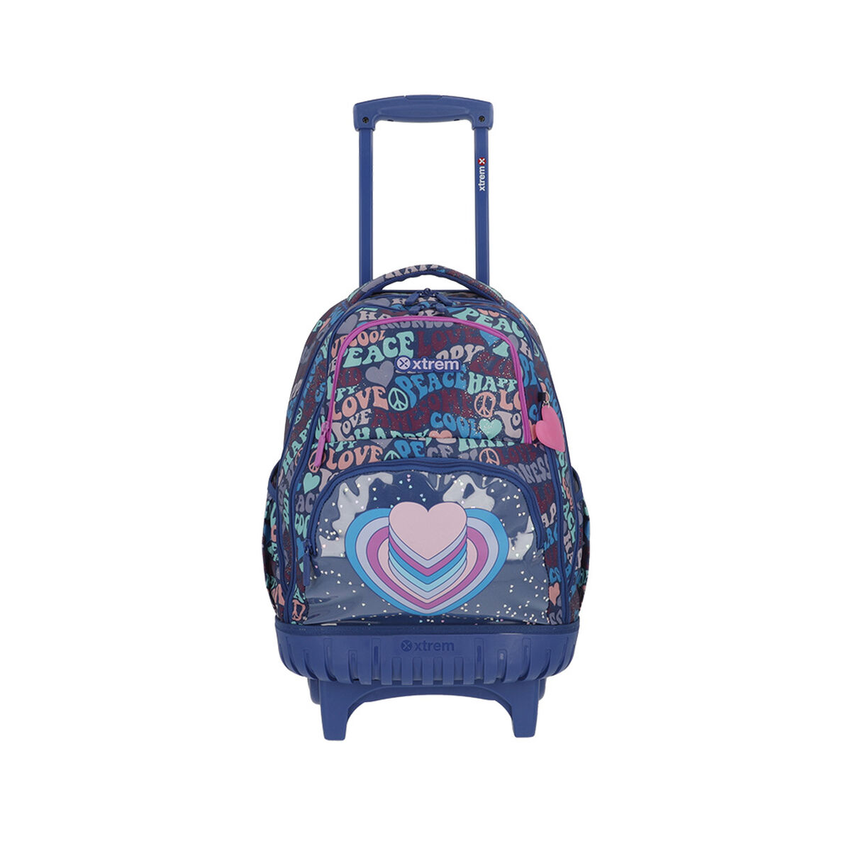 Mochila Con Ruedas Niña Cross 2.0 Azul L Xtrem