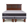 Cama Europea CIC Base Dividida King New Ortopedic + Respaldo New Torino Caramelo