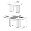 Juego de Comedor Decocasa Tw74 4 Sillas Off White