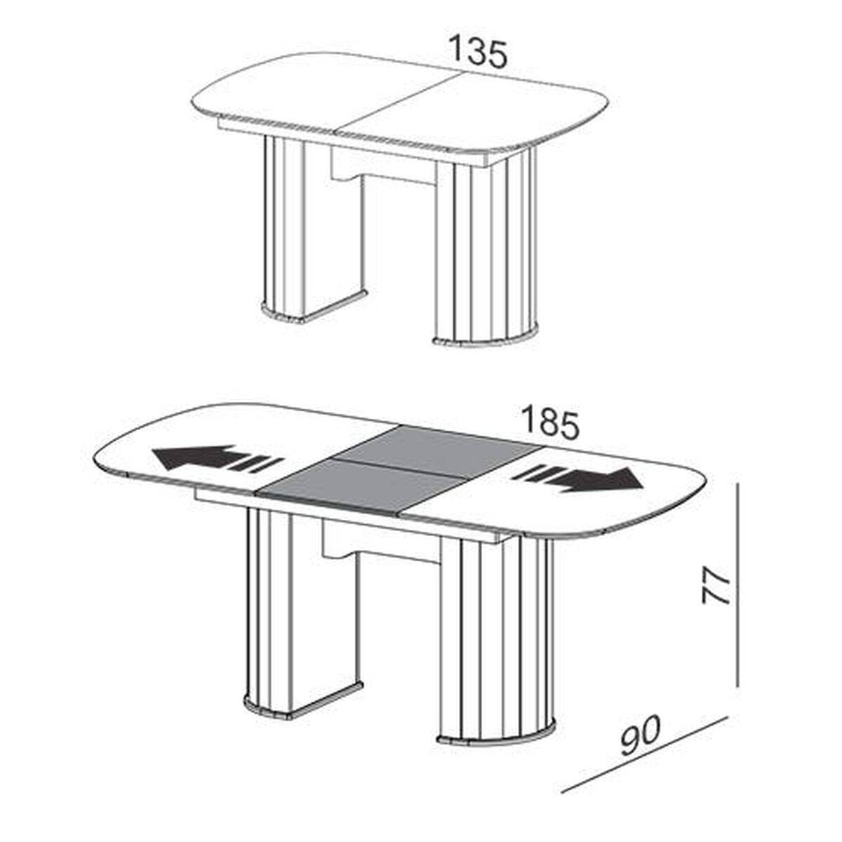 Juego de Comedor Decocasa Tw74 4 Sillas Off White