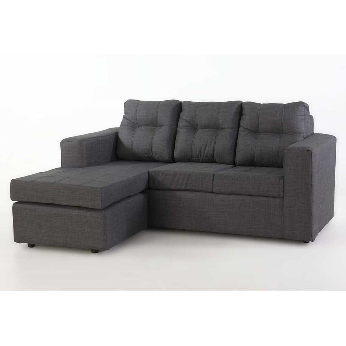 Sofá Modular Kea Rodas 3 Cuerpos Grafito