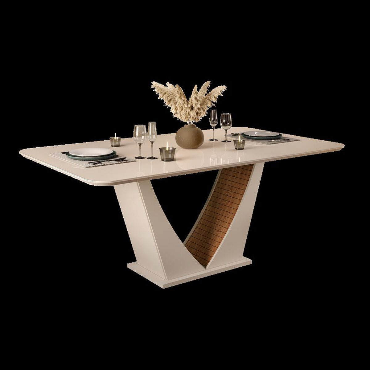 Juego de Comedor Altavision Dalila Frej 6 Sillas Blanco