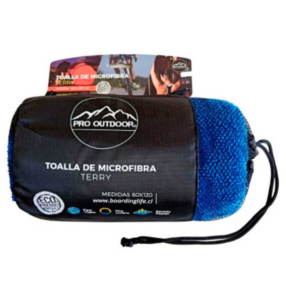 Toalla Microfibra Terry Azul Pro Outdoor