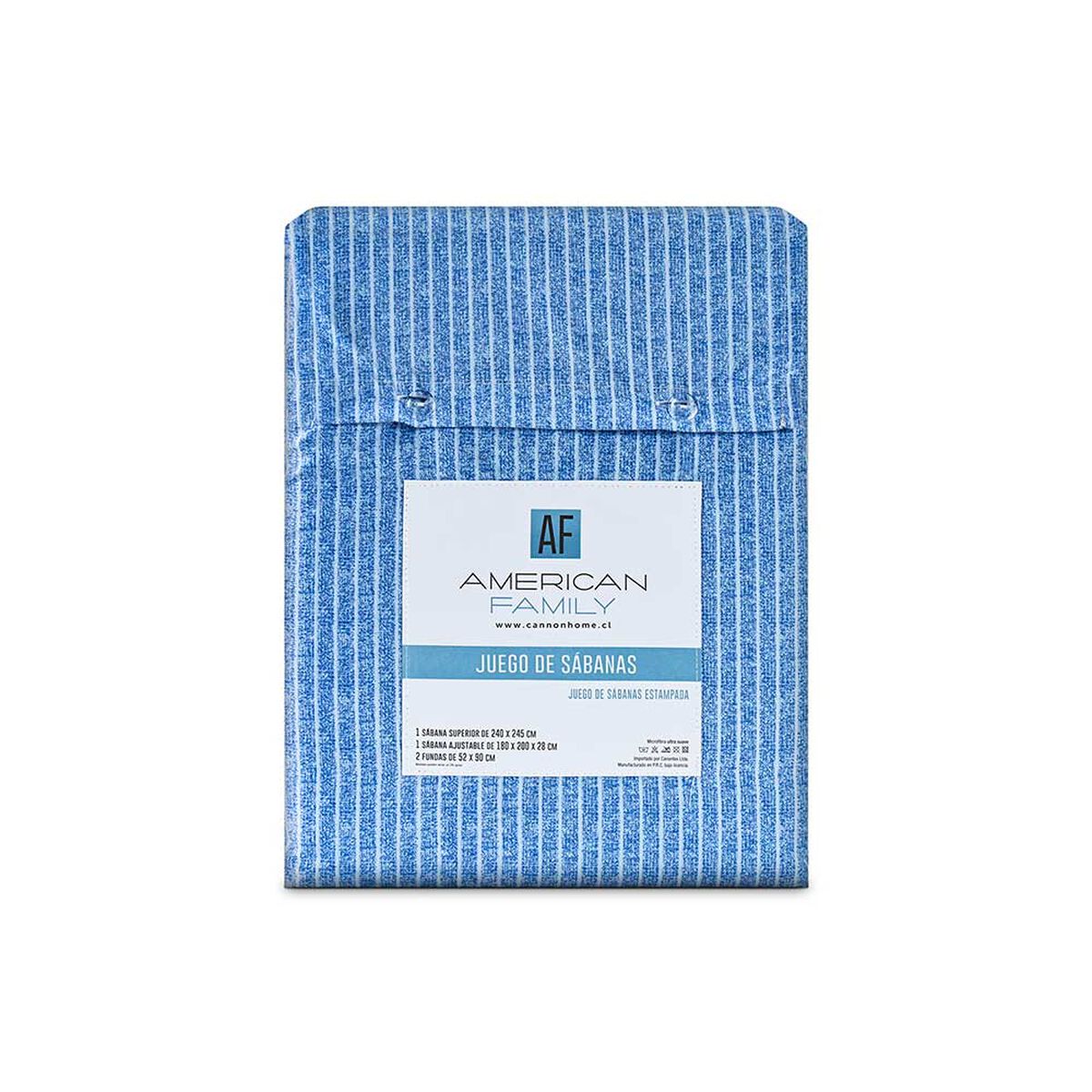Juego de S&aacute;banas American Family 2 Plazas Roma