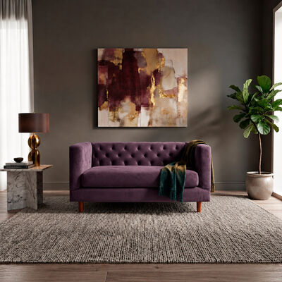 Sof&aacute; Tela Velvet Latam Home Brescia 2 Cuerpos