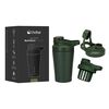Shaker Vaso Proteina Lhotse  Acero Inoxidable NutriCore 500ml Verde