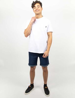 Imagen 2 del producto Polera Manga Corta Hombre Cutback Blanco, Celeste, Indigo, Negro, Olivo