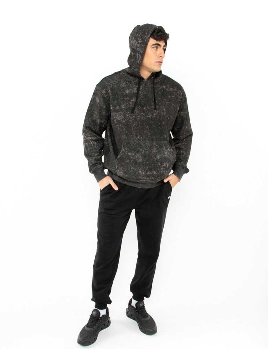 Polerón Deportivo Algodón Hombre Black County