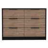 Cómoda TuHome Kaia 4 Cajones Wengue/Miel