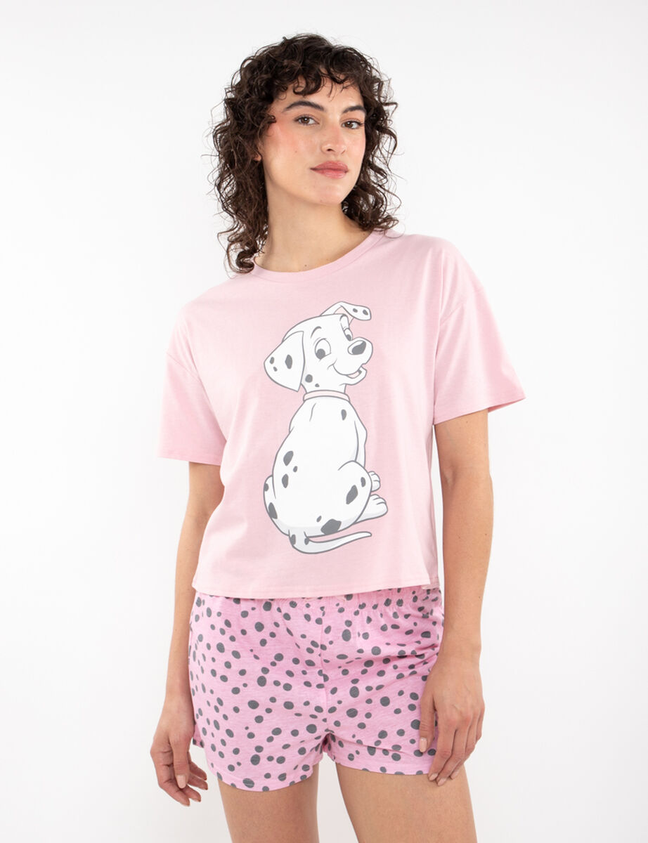 Pijama Corto de Algodón Mujer Disney