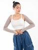 Top Con Polera Manguito Mujer Icono