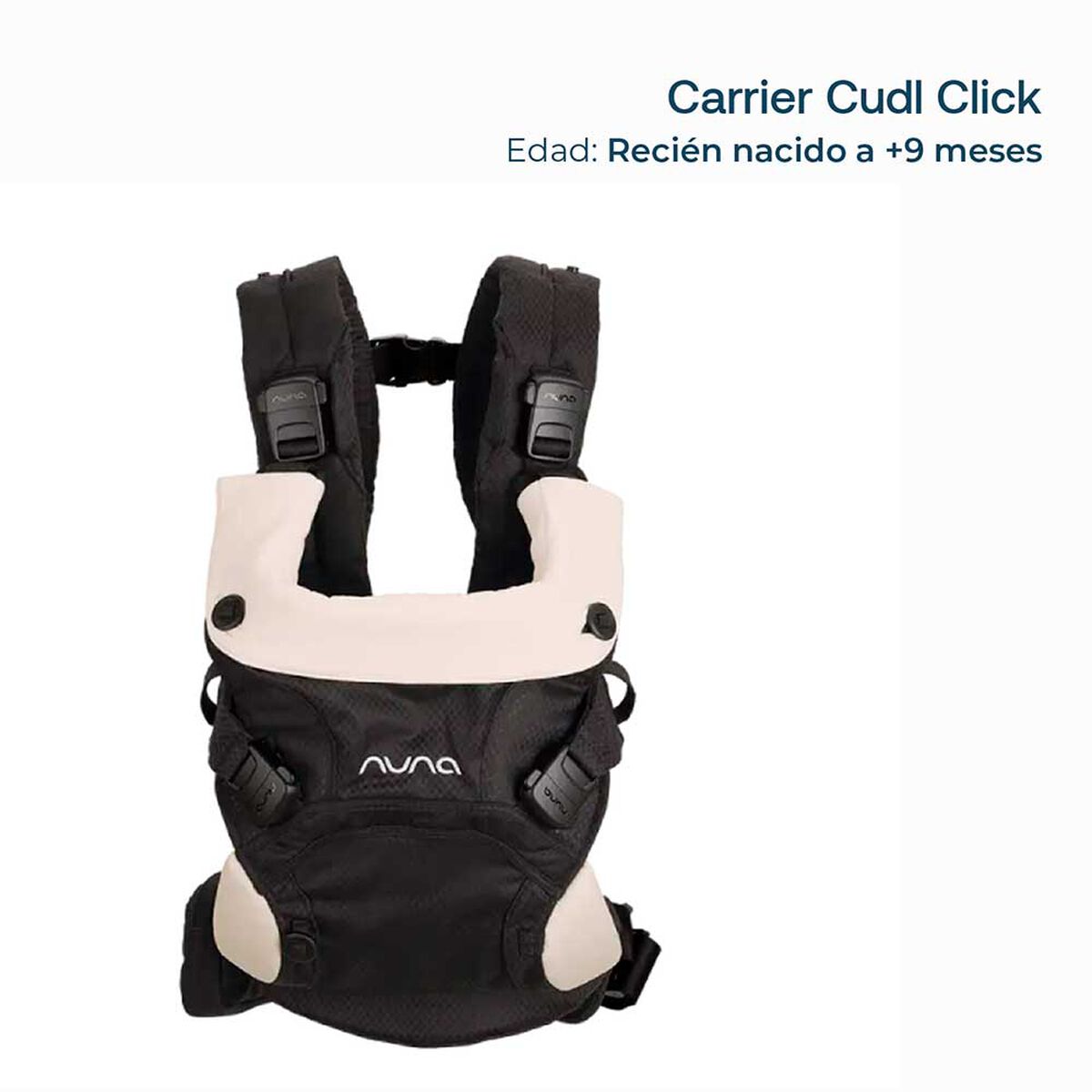 Porta Beb&eacute; Carrier Culd Click Caviar Nuna