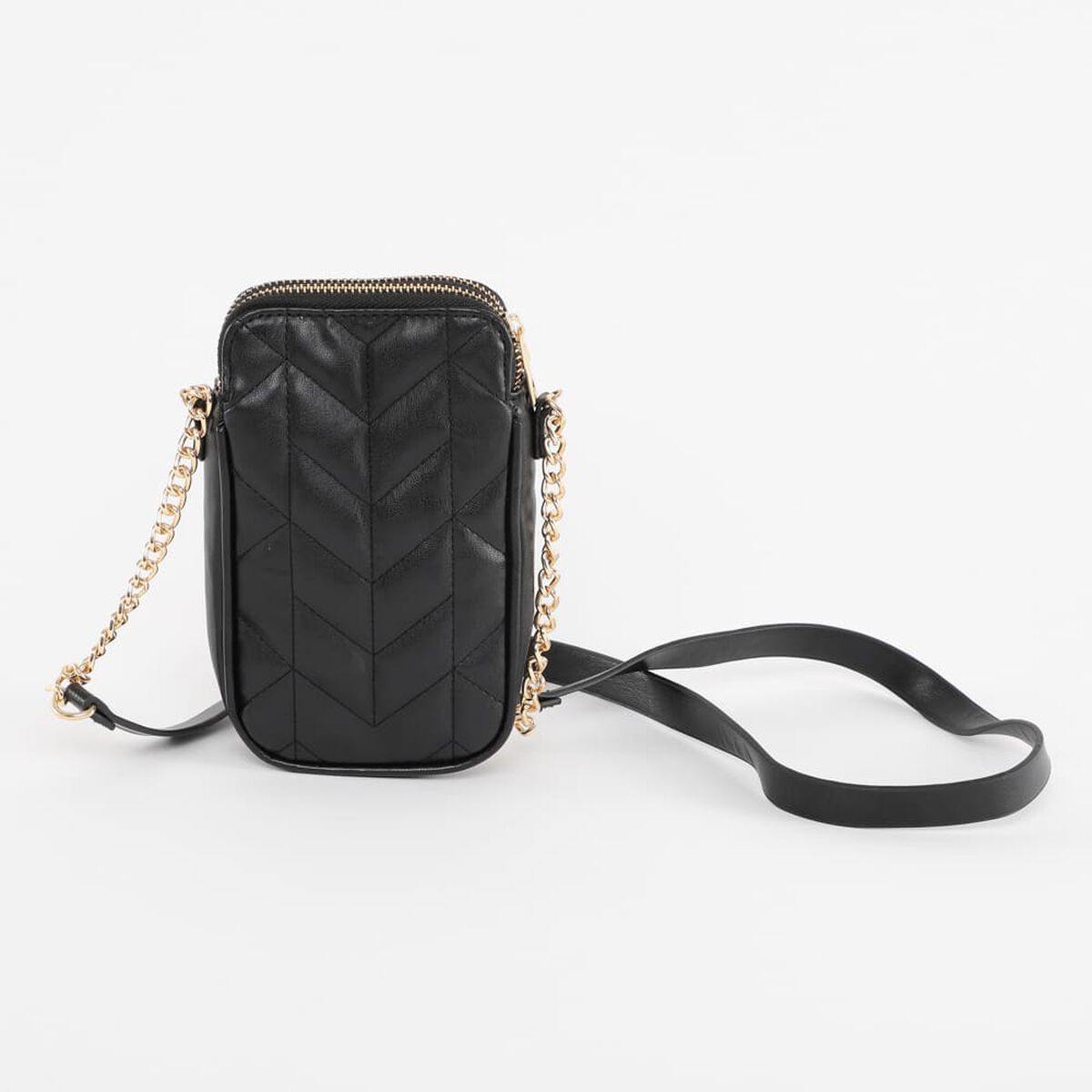 Cartera Porta Celular Negro Fiorucci