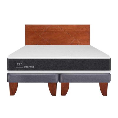 Cama Europea CIC Base Dividida 2 Plazas Ortopedic + Resplado New Villarrica