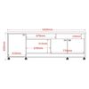 Rack TV Onessta Dallas Hasta 75" Café