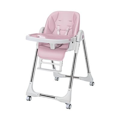 Silla de Comer Multiposiciones Plegable Rosada Lubabycas