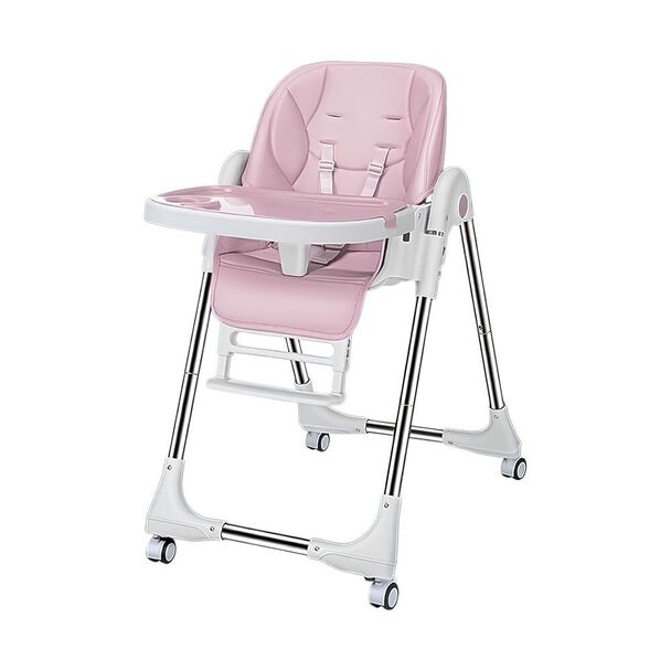 Silla de Comer Multiposiciones Plegable Rosada Lubabycas