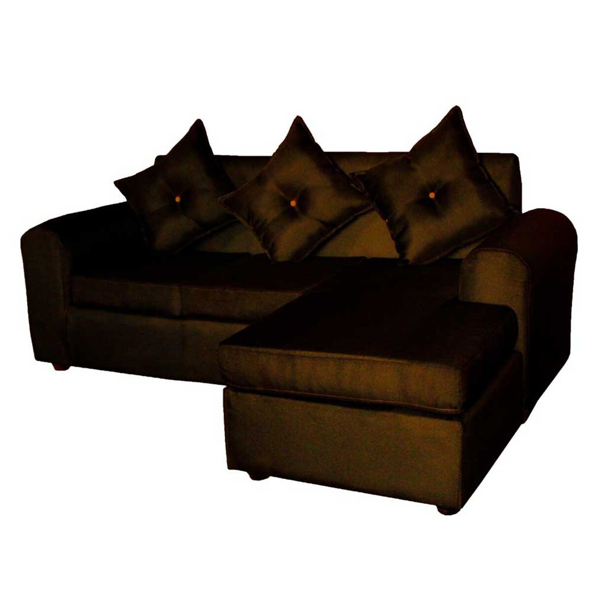 Sof&aacute; Modular Muebles MYM Marcia 4 Cuerpos Caf&eacute;