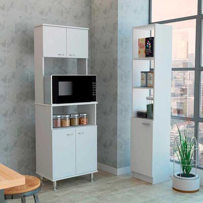 Combo Mueble Microondas + Optimizador TuHome Kitchen Blanco