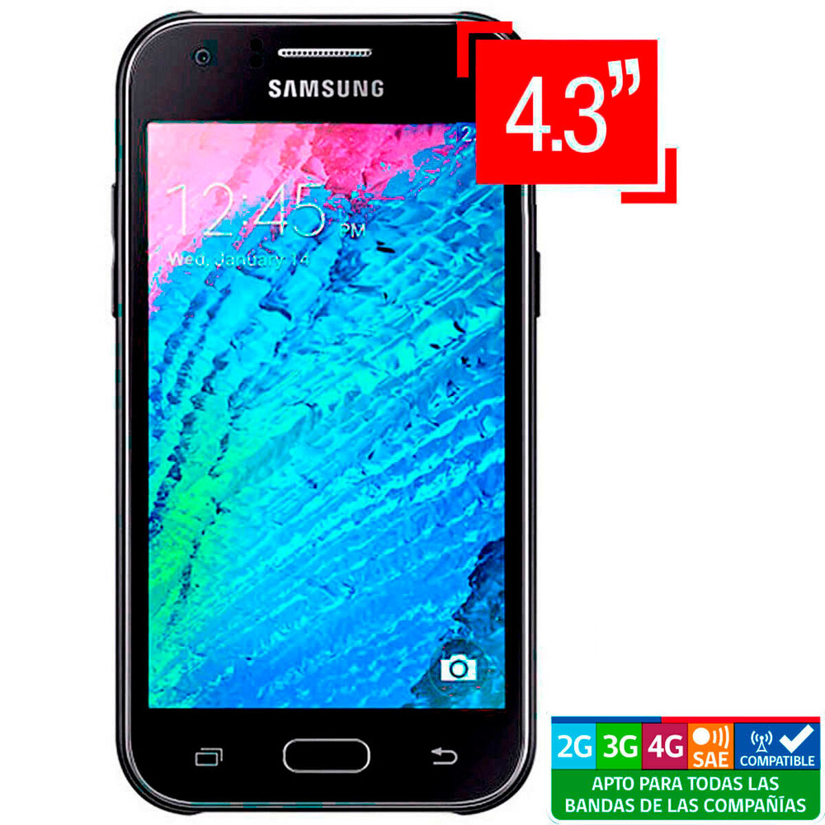 Celular Samsung Galaxy J1 LTE 4,3'' Negro Movistar