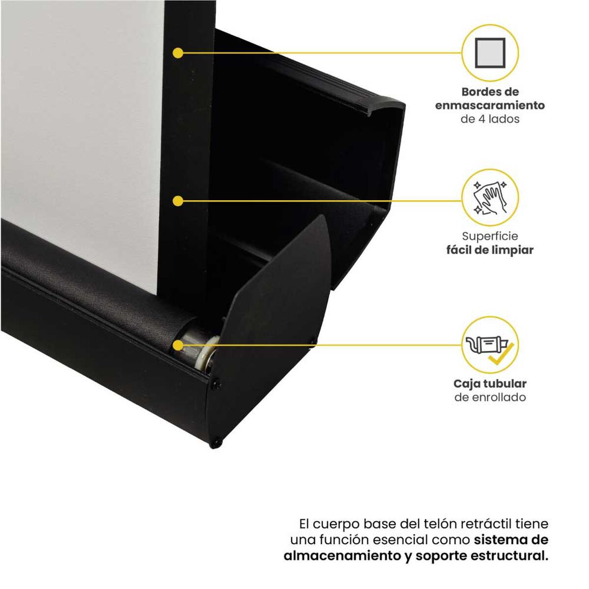 Tel&oacute;n Levo Proyector