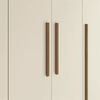 Closet Altavision Guarapuava 6 Puertas 4 Cajones Caf&eacute; Blanco