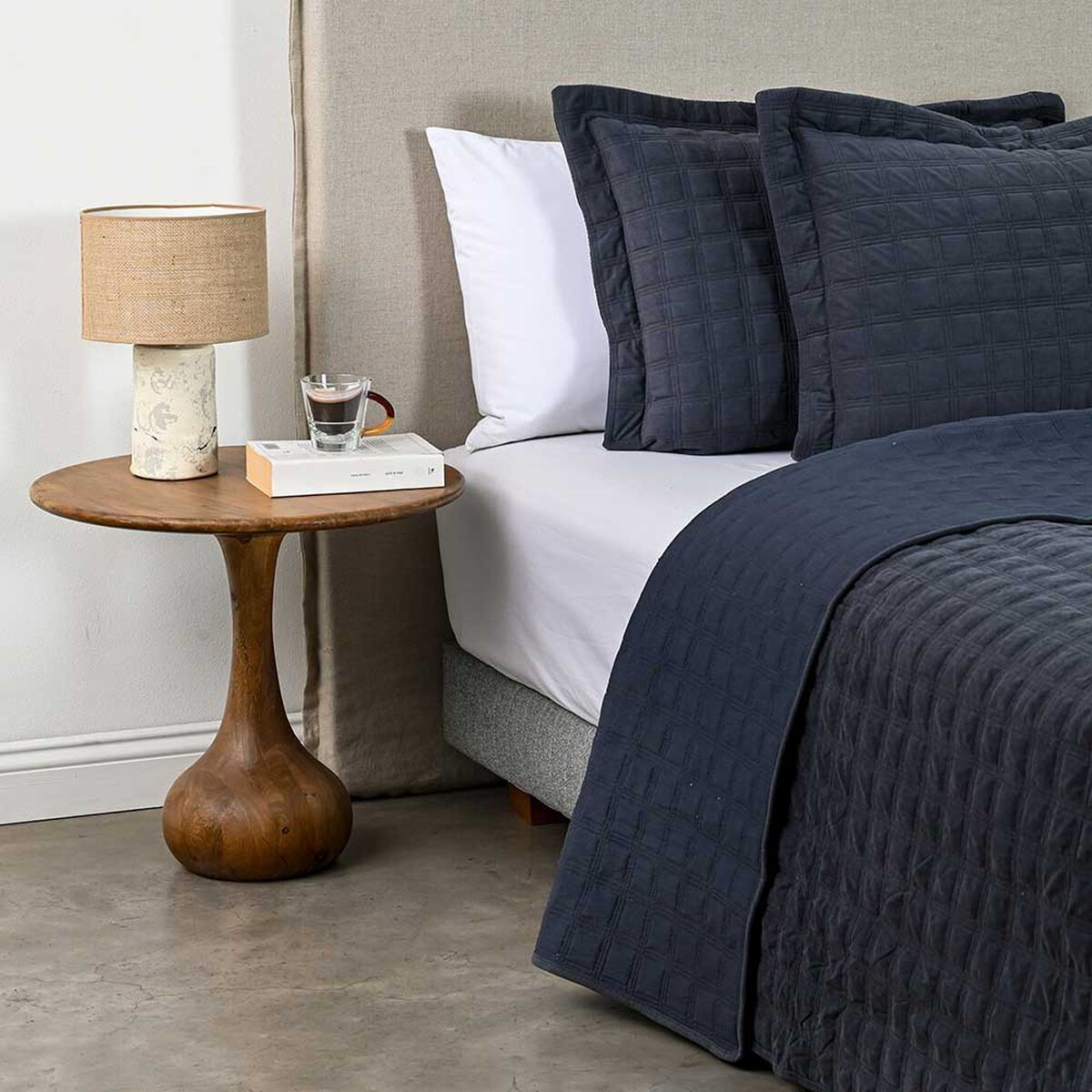 Quilt Cannon King Squares Cobalt