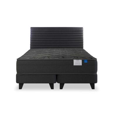Imagen 2 del producto Cama Europea Flex Base Dividida 2 Plazas Black + Respaldo Modern Grafito