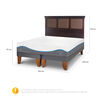 Cama Europea CIC Base Dividida 2 Plazas Alaska + Respaldo
