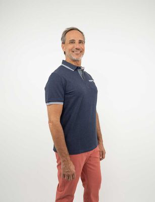 Imagen 1 del producto Polera Piqué Manga Corta Hombre Portman Club Azul, Blanco, Coral, Gris, Verde