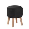 Pouf Latam Home Nantes Tela Velvet Negro