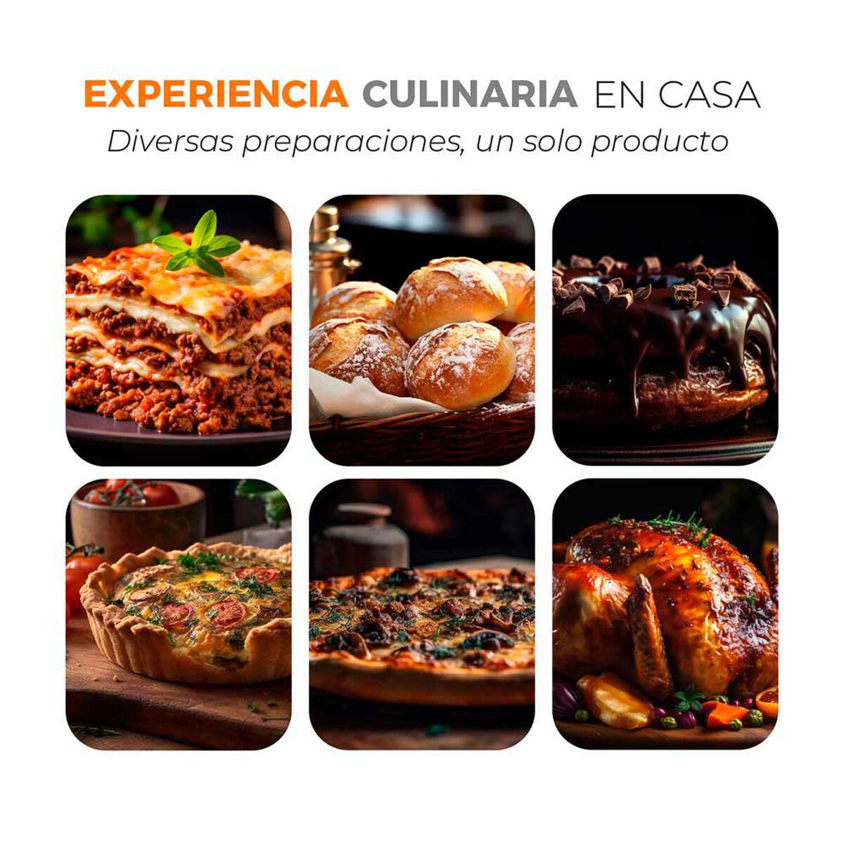 Horno El&eacute;ctrico Kitchen-It Silver Series 45 lts.