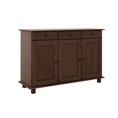 Buffet Roca Santa Fe 3 Puertas 3 Cajones Caoba