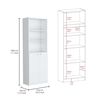 2 Estantes 2 Puertas + Estante 45 cm TuHome Home Blanco