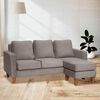 Sofá Seccional Intercambiable Latam Home Venecia 3 Cuerpos Gris