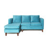 Sof&aacute; Seccional Barra Design Mila Izquierdo 3 Cuerpos Turquesa