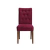 Juego de Comedor Latam Home Sevilla Oviedo 2 Sillas + 2 Bancas Velvet Burdeo