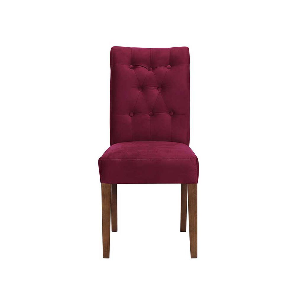 Juego de Comedor Latam Home Sevilla Oviedo 2 Sillas + 2 Bancas Velvet Burdeo