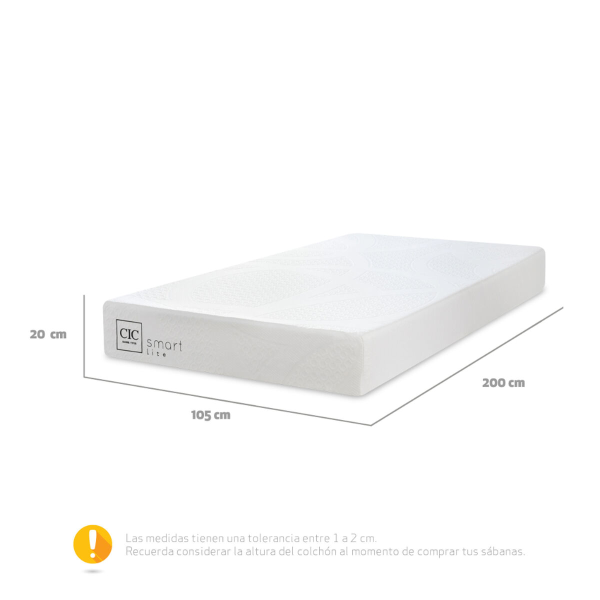 Colchón CIC 105 x 200 cm Smart Lite