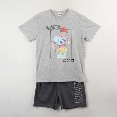 Imagen 1 del producto Pijama Corto Hunter x Hunter Manga Corta Hombre Licencia Gris