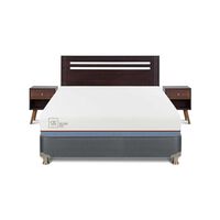 Cama Americana CIC 2 Plazas Excellence Plus + Respaldo + 2 Veladores Munich