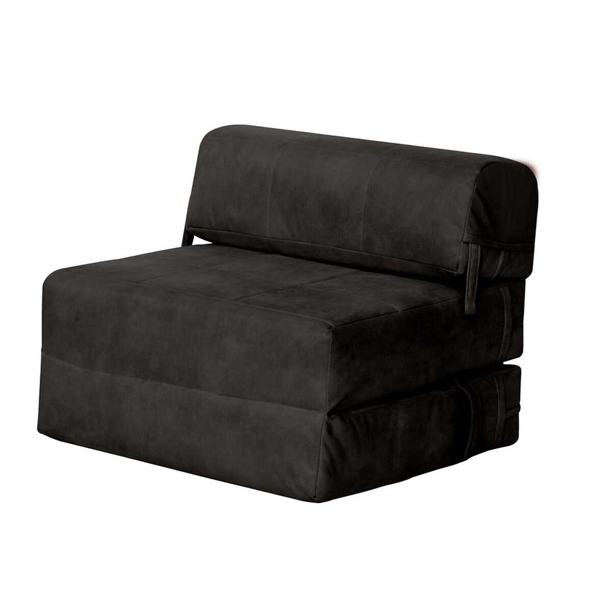 Sofá Cama Latam Home Cuero Kentucky Siena 1 Cuerpo Negro