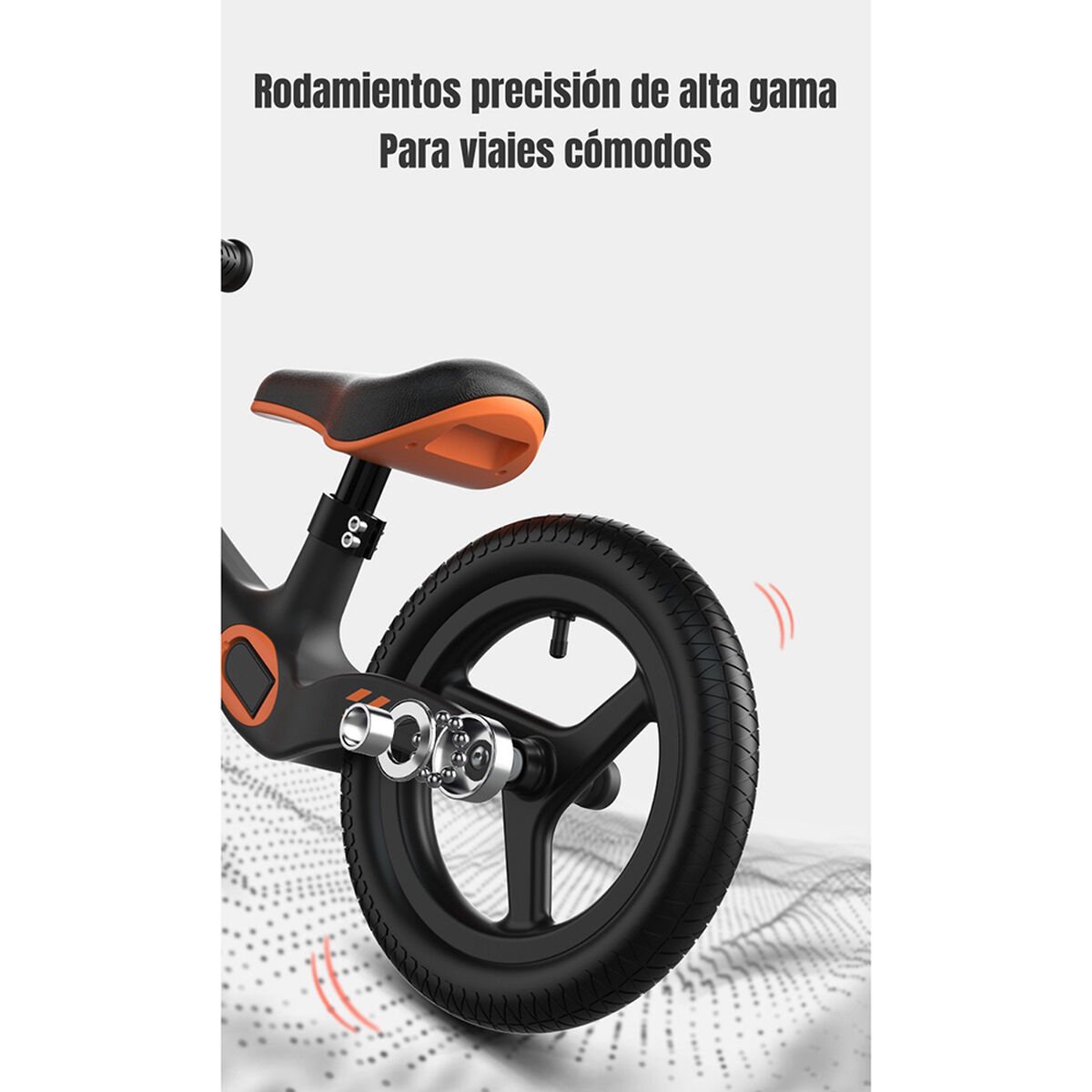 Bicicleta de Equilibrio 2-6 Años Aro 12 LuBabycas Roja