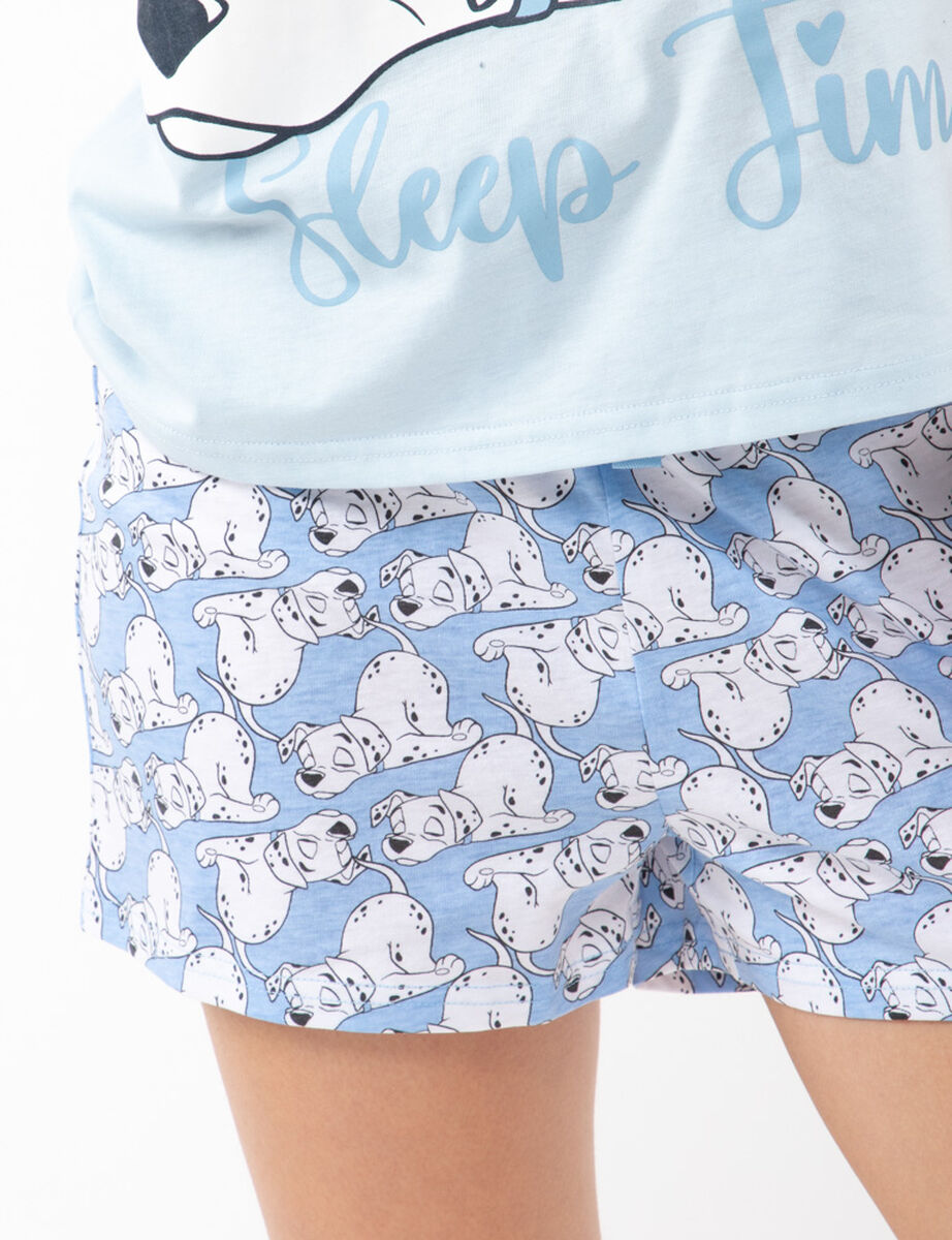 Pijama Corto de Algodón Mujer 101 Dalmatas